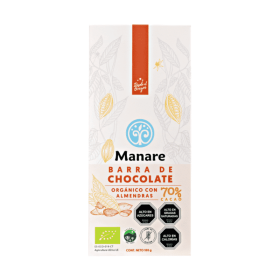 Manare Chocolate 70% Cacao con Almendras 100 g