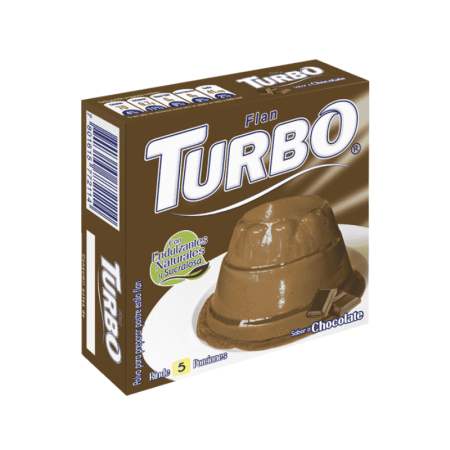 Turbo Flan de Chocolate Sin Gluten 50 g