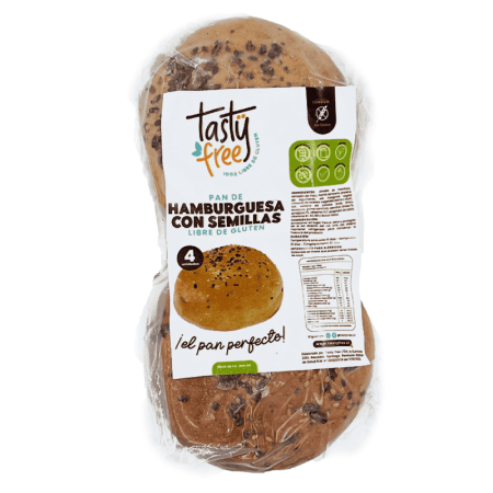 Tasty Free Pan de Hamburguesa Sin Gluten 400 g