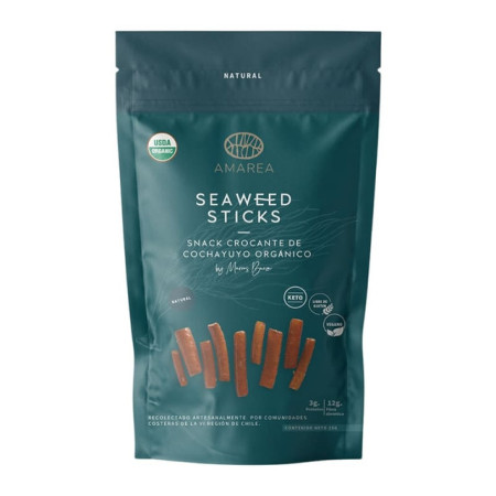 Amarea Snack Seaweed Sticks Natural Sin Gluten 25 g