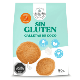 Ecovida Galletas Sin Gluten Coco 150 g