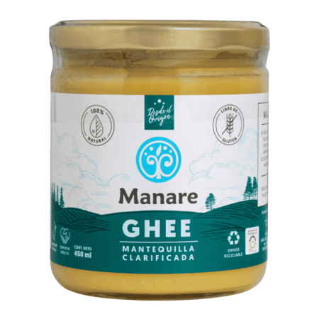 Manare Ghee Mantequilla Clarificada Sin Gluten 450 ml