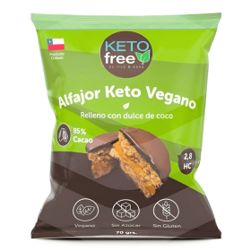 Keto Free Alfajor Relleno con Dulce de Coco 70 g