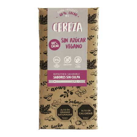 Sabores Sin Culpa Chocolate Cerezas Sin Gluten 80 g