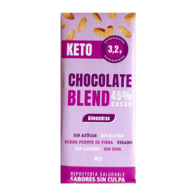 Sabores Sin Culpa Keto Chocolate Blend 45% Cacao 40 g