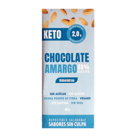 Sabores Sin Culpa Keto Chocolate Amargo 80% Cacao 40 g