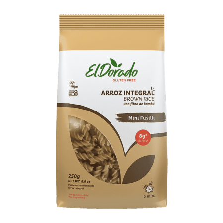 El Dorado Pasta de Arroz Integral Mini Fusilli 250 g