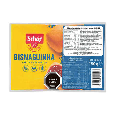 Schar Pan Dulce Bisnaguinha Sin Gluten 150 g