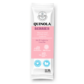 Ecovida Barra de Quinola Berries Sin Gluten 30 g