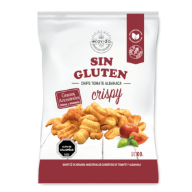 Ecovida Crispy Chips Tomate Albahaca Sin Gluten 100 g