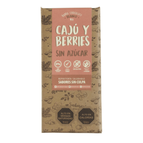 Sabores Sin Culpa Chocolate Blanco con Cajú y Berries 40 g