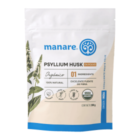 Manare Psyllium Husk Orgánico Sin Gluten 200 g