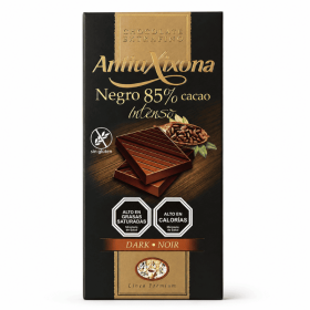 AntiuXixona Chocolate 85% Cacao Intenso Sin Gluten 100 g