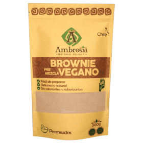 Ambrosia Pre-Mezcla Brownie Vegano 500 g